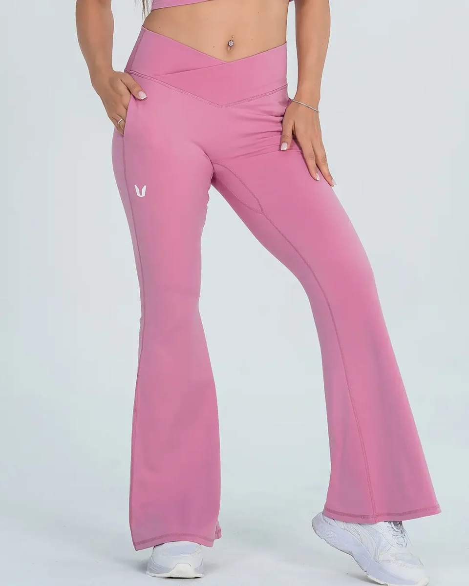 PINK FLARE PANTS